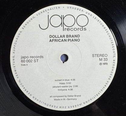 Dollar Brand African Piano LP Japo 1973 EX/EX