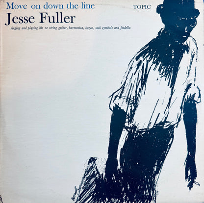 Jesse Fuller Move on down the Line LP Topic 1965 VG+/ EX