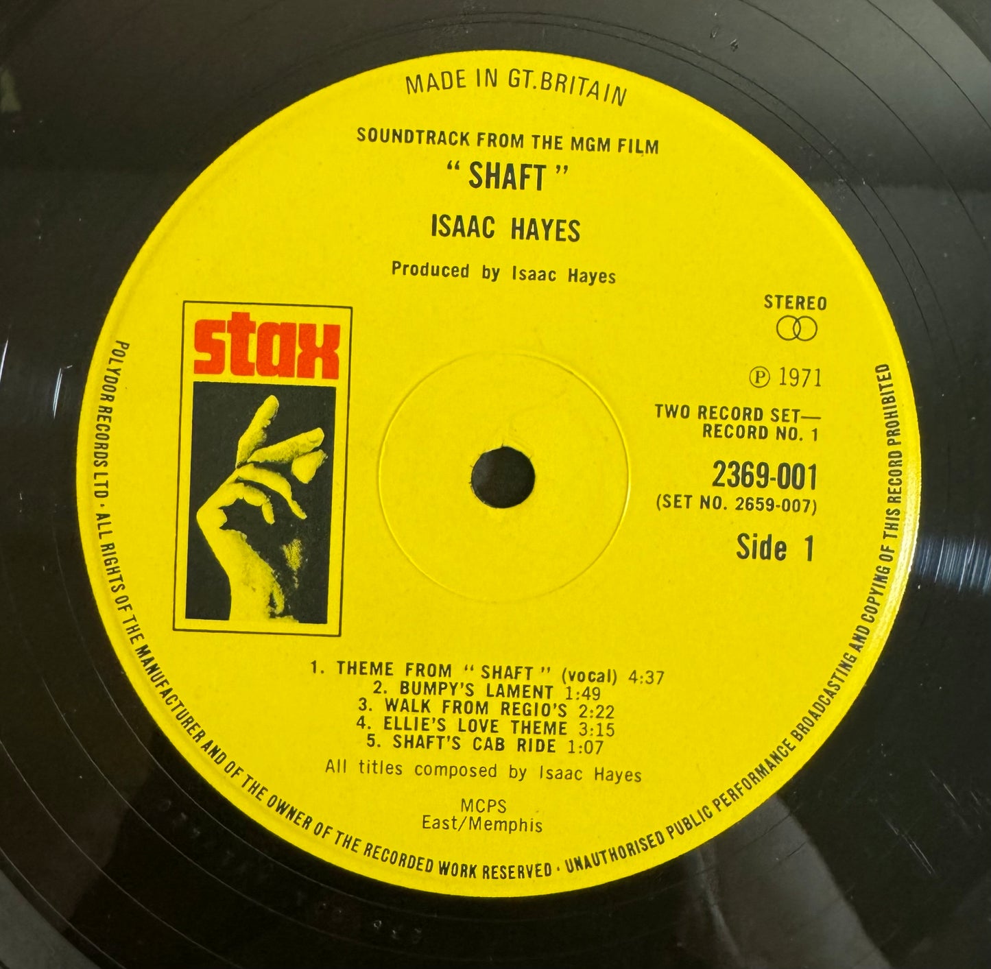 Isaac Hayes - Shaft (2x Vinyl LP, Stax, 1971) - VG+ / EX