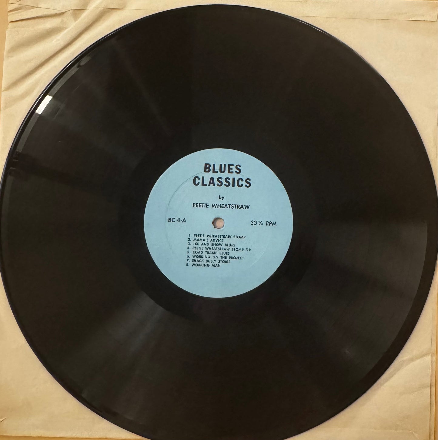 Kokomo Arnold, Peatie Wheatstraw - Blues Classics Vol. 4 (Arhoolie Vinyl LP) - VG+/EX