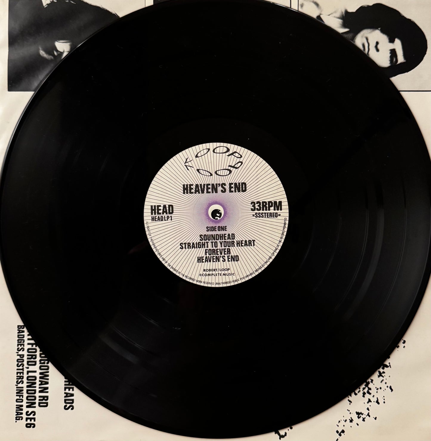 Loop – Heaven’s End (Vinyl LP, Head Records, 1987) – EX/EX