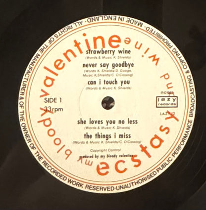 My Bloody Valentine – Ecstasy and Wine (Vinyl LP, Lazy Records,og 1989) – EX/EX