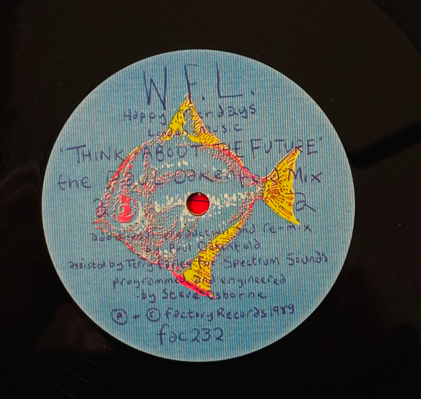 Happy Mondays – W.F.L. (Think About the Future) [Vince Clarke Remix] (12" Vinyl, Factory Records, 1989) – EX/EX