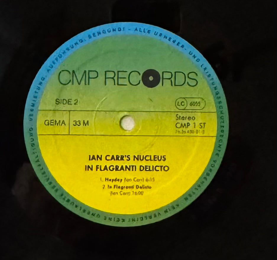 Nucleus – In Flagrante Delicto (Vinyl LP, Contemp Germany, 1977) – EX/EX