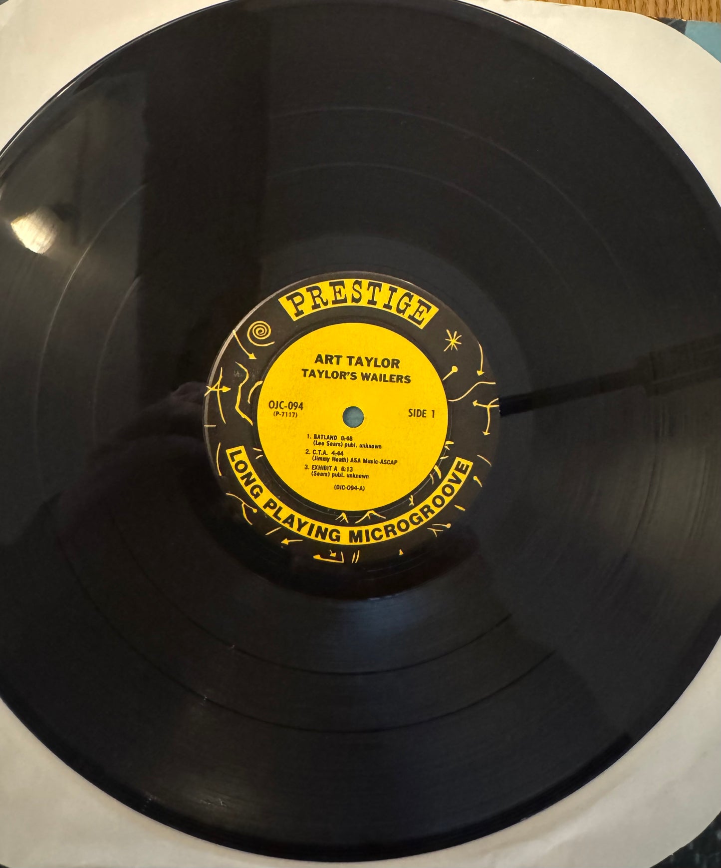 Art Taylor – Taylor’s Wailers (Vinyl LP, Prestige, 1957) – VG/ EX