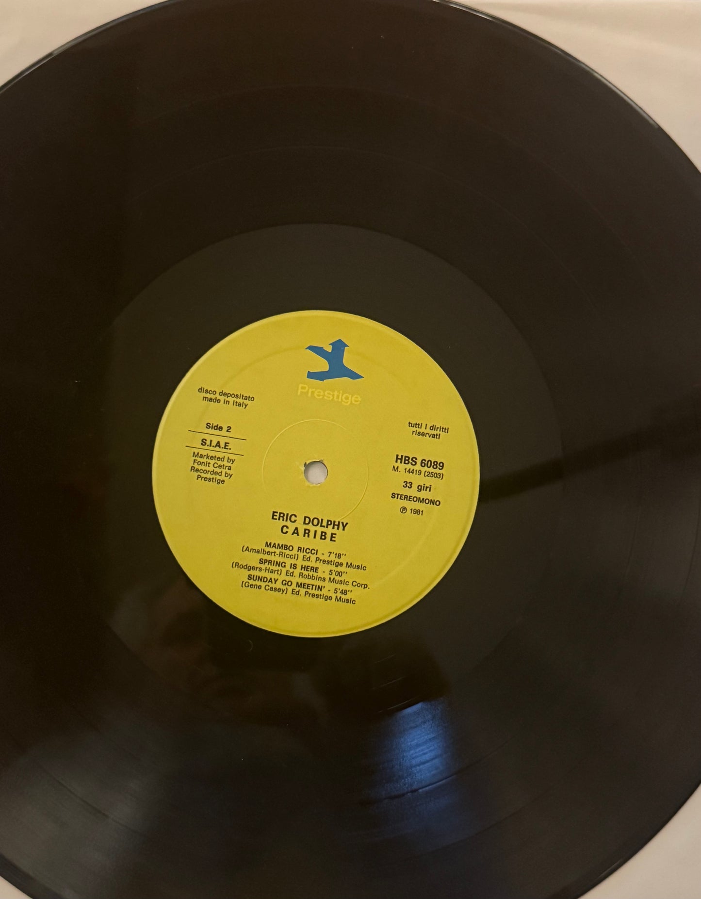 Eric Dolphy – Eric Dolphy With the Latin Jazz Quintet (Vinyl LP, New Jazz, 1960) – VG/ EX