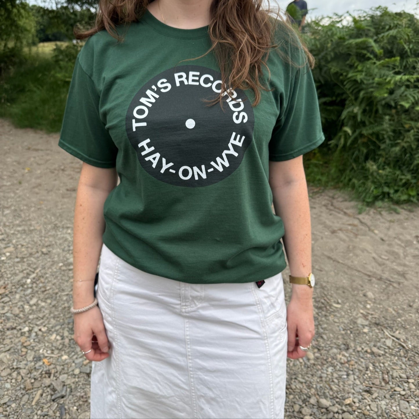 Tom's Records Full Roundel T-shirt - Green
