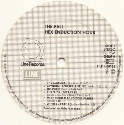 The Fall - Hex Education Hour (White Vinyl LP, Line, 1986) - EX / EX