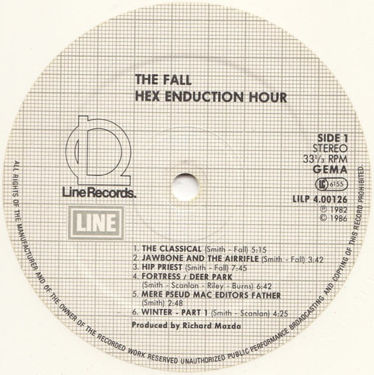 The Fall - Hex Education Hour (White Vinyl LP, Line, 1986) - EX / EX