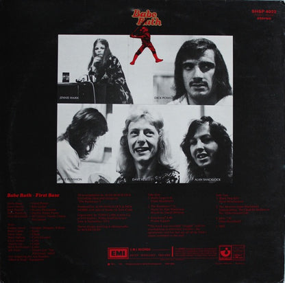 Babe Ruth – First Base (Vinyl LP, EMI Records, 1972) – EX / EX