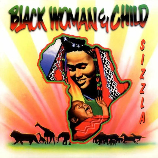 Sizzla - Black Woman & Child Green Vinyl Mint/Sealed