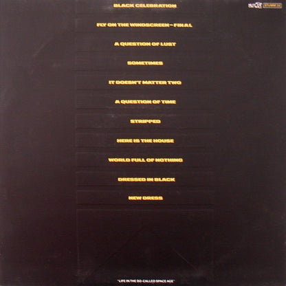 Depeche Mode - Black Celebration (Vinyl LP, embossed, Mute, 1986) - EX / EX