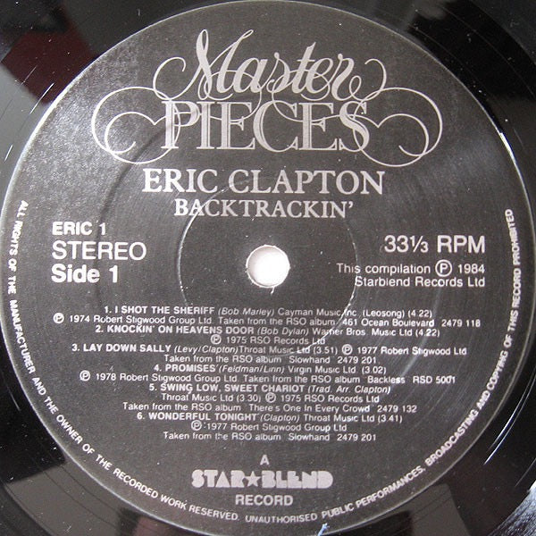 Eric Clapton - Backtrackin' (2x Vinyl LP, Polydor) EX / NM