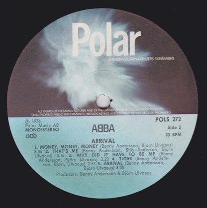 ABBA – Arrival (Vinyl LP, Polar Music, 1976) – EX / EX
