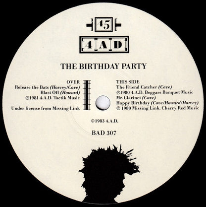 The Birthday Party -  The Friend Catcher (Vinyl l12" EP, 4AD, 1983) - EX / EX