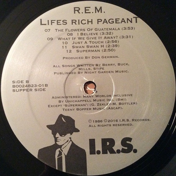 R.E.M. – Life’s Rich Pageant (Vinyl LP, IRS, 2016) – Near Mint