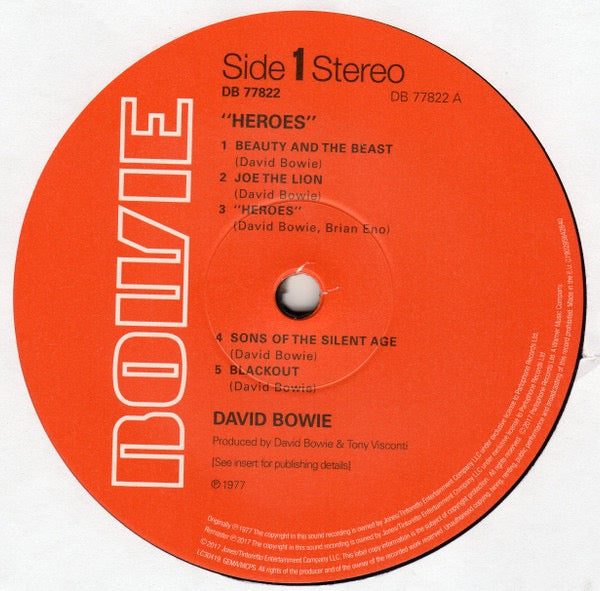 David Bowie – “Heroes” (Vinyl LP, Parlophone, 2025 Reissue) – Mint / Sealed