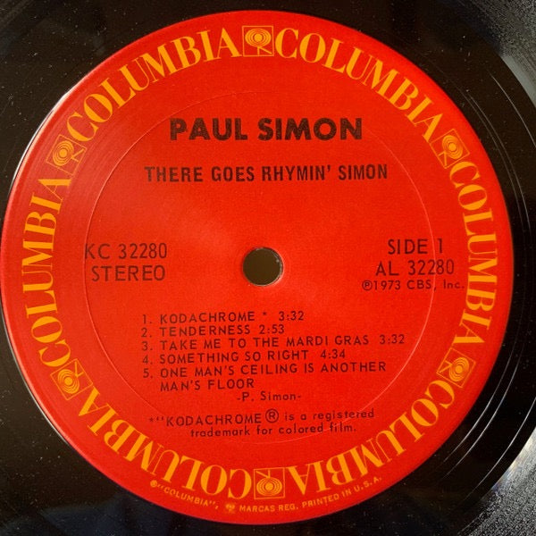 Paul Simon – There Goes Rhymin’ Simon (Vinyl LP, CBS, 1973) – EX / EX