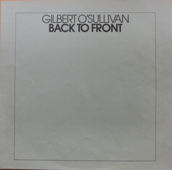 Gilbert O'Sullivan - Back To Front (Vinyl LP, MAM 1972) - Ex / Ex