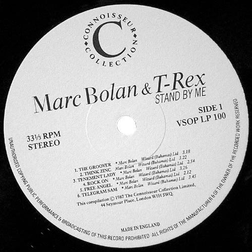 Marc Bolan & T. Rex – Stand by Me (2x Vinyl LP, Connoisseur Collection, 1987) – EX / EX