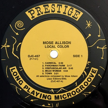 Mose Allison - Local Color (Vinyl LP, Fantasy OJC, 1990) - EX / EX