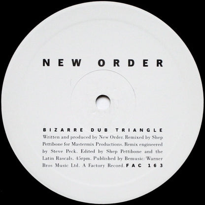 New Order – Bizarre Love Triangle (12" Vinyl, Factory Records, 1986) – Near Mint