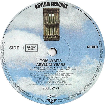 Tom Waits – The Asylum Years (2× Vinyl LP, WEA Records, 1984) – VG+ / EX