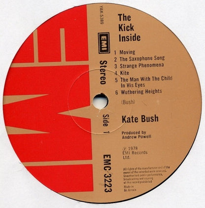 Kate Bush – The Kick Inside (Vinyl LP, EMI Records Ltd., 1978) – EX / EX