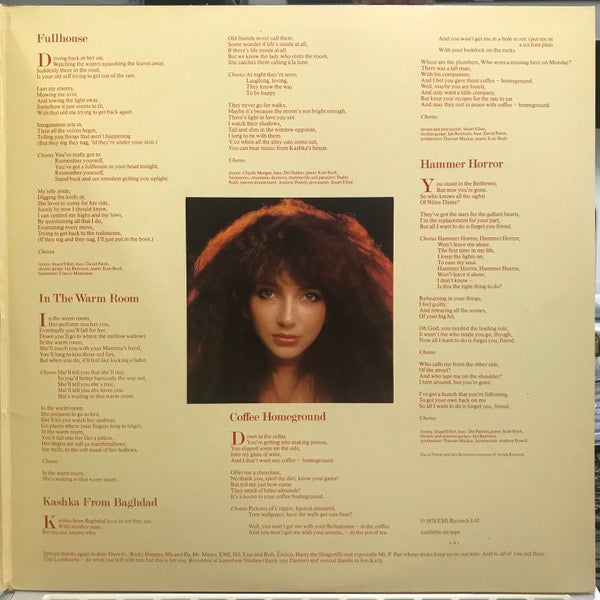Kate Bush – Lionheart (Vinyl LP, EMI Records Ltd., 1978) – EX / EX