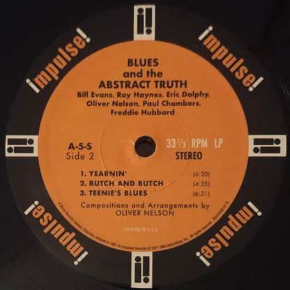 Oliver Nelson, The Blues and the Abstract Truth (Vinyl LP, Impulse, RE) - EX / EX