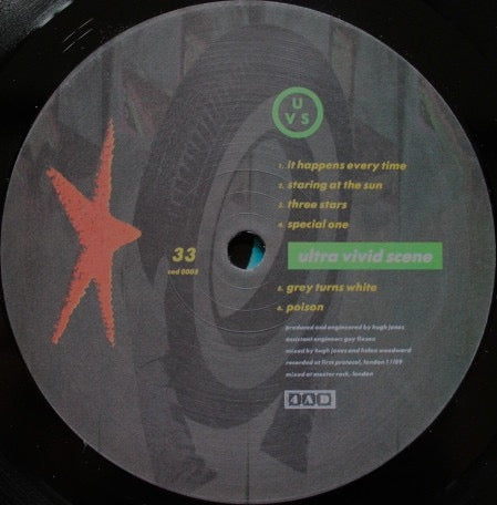 Ultra Vivid Scene - Joy 1967-1990 (Vinyl LP, 4AD, 1990 with poster) EX / EX