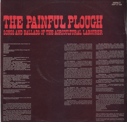 Various Artists – The Painful Plough: Songs and Ballads of the Agricultural Labourer (Vinyl LP, Impact / Topic Records, 1972) – Near Mint
