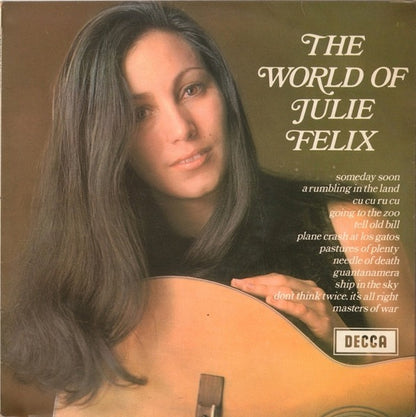 Julie Felix – The World of Julie Felix (Vinyl LP, Decca, 1969) – EX / NM