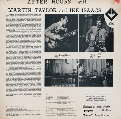 Martin Taylor, Ike Isaacs - After Hours (Vinyl LP, JTC, 1979) - EX / EX