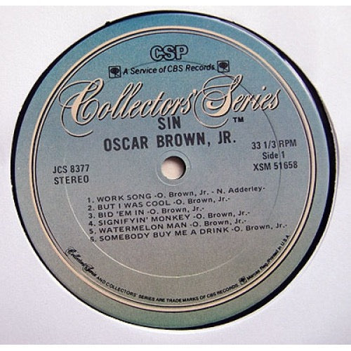 Oscar Brown Jr. - Sin and Soul (Vinyl LP, Columbia Special Products) - EX / EX