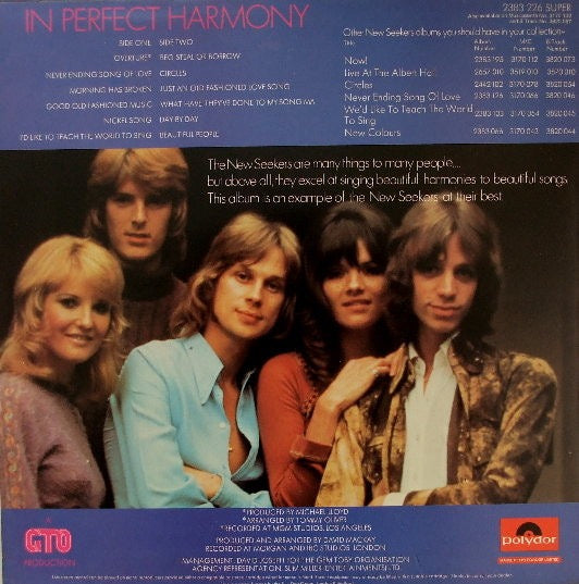 The New Seekers - In Perfect Harmony (Vinyl LP, Polydor 1973) - VG+ / Ex