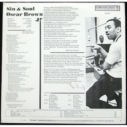 Oscar Brown Jr. - Sin and Soul (Vinyl LP, Columbia Special Products) - EX / EX