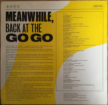 Various Artists - Meanwhile Back at the Go-Go (Vinyl LP, Kent 1985) - EX /EX