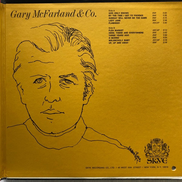 Gary McFarland & Co - Does the Sun Really Shine on the Moon? (Vinyl LP, Skye 1969) - Ex / Ex