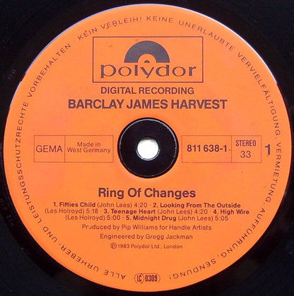 Barclay James Harvest – Ring of Changes (Vinyl LP, Polydor, 1983) – NM / NM