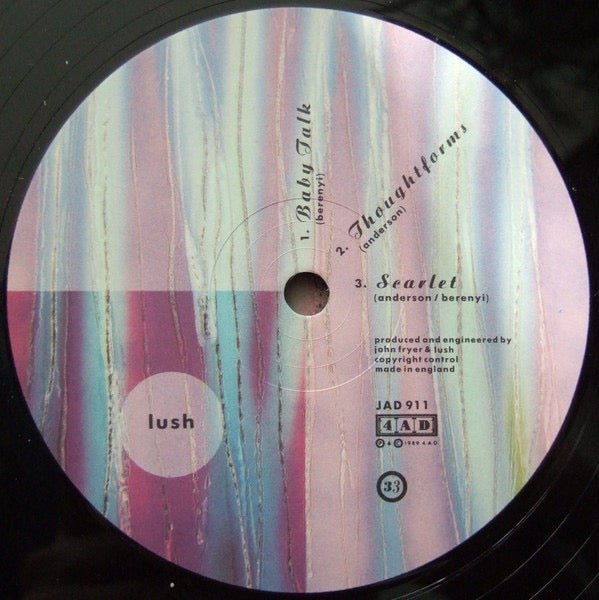 Lush - Scar (Vinyl LP, 4AD, 1989, Red Sleeve inside) - EX /EX