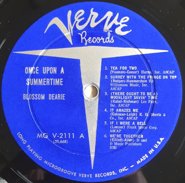Blossom Dearie – Once Upon a Summertime (Vinyl LP, Verve Records, Reissue) – EX / EX