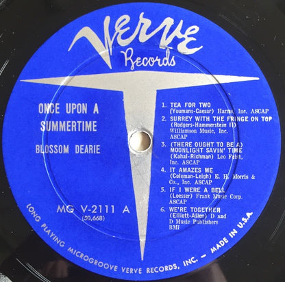 Blossom Dearie – Once Upon a Summertime (Vinyl LP, Verve Records, Reissue) – EX / EX