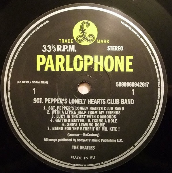The Beatles – Sgt. Pepper’s Lonely Hearts Club Band (Vinyl LP, Parlophone, Reissue) – EX / EX