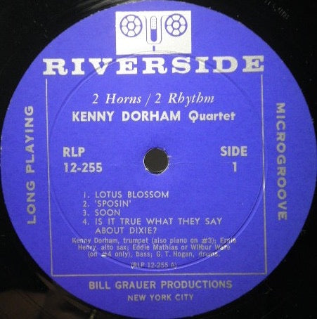 Kenny Dorham Quartet Featuring Ernie Henry – 2 Horns / 2 Rhythm (Vinyl LP, Original Jazz Classics / Riverside Records, Reissue) – Near Mint