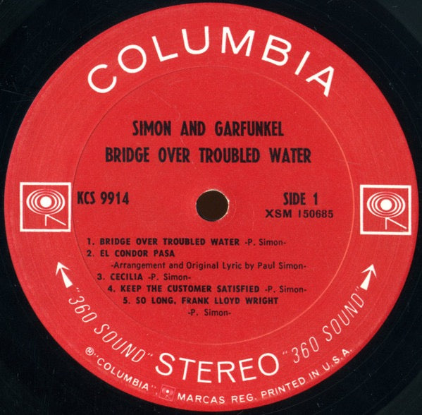Simon & Garfunkel – Bridge Over Troubled Water (Vinyl LP, CBS, 1970) – EX / EX