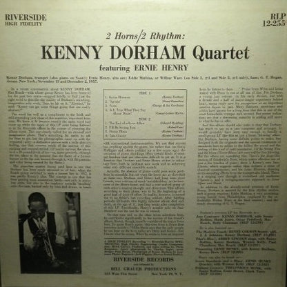 Kenny Dorham Quartet Featuring Ernie Henry – 2 Horns / 2 Rhythm (Vinyl LP, Original Jazz Classics / Riverside Records, Reissue) – Near Mint
