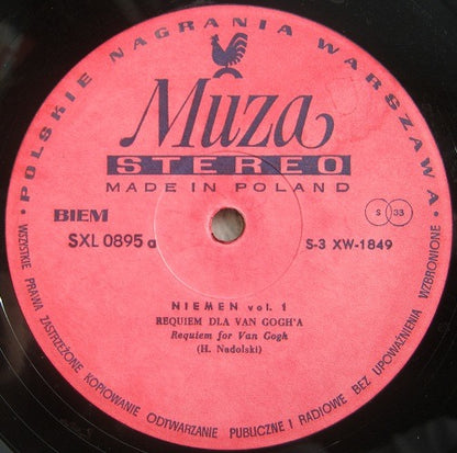 Niemen Vol. 1 LP Muza red labels (Polish) VG/EX