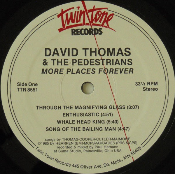 David Thomas and the Pedestrians – More Places Forever (Vinyl LP, Rough Trade, 1985) – EX / EX