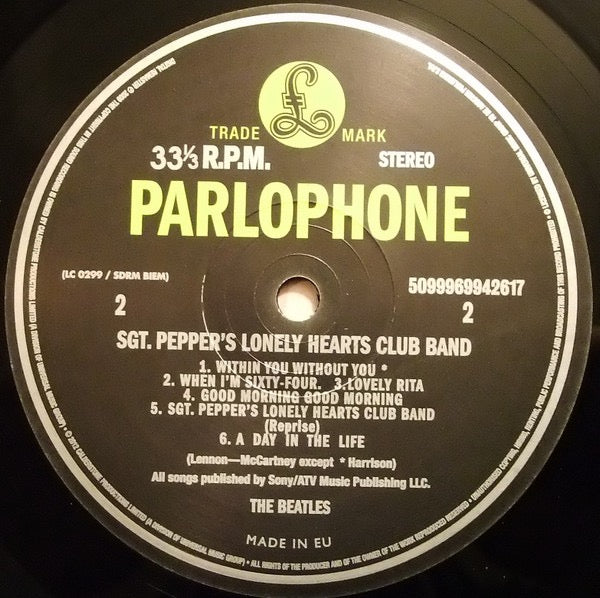The Beatles – Sgt. Pepper’s Lonely Hearts Club Band (Vinyl LP, Parlophone, Reissue) – EX / EX